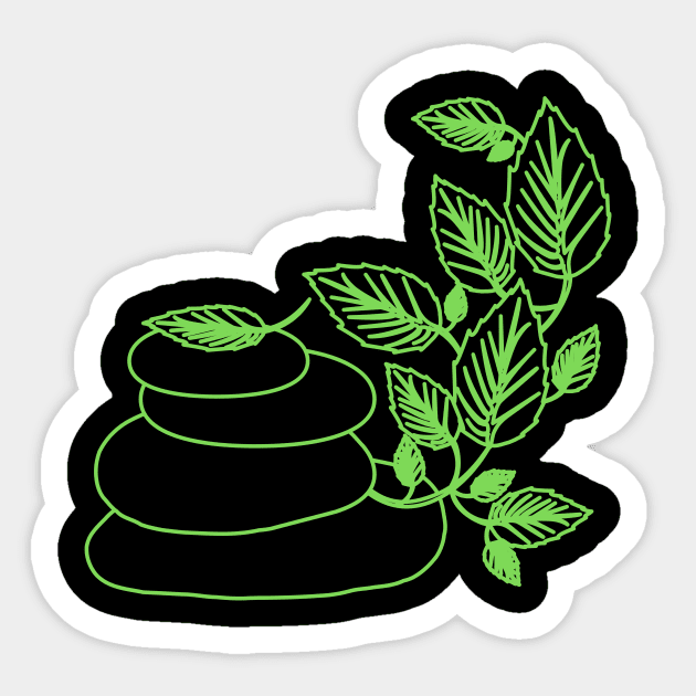 ZEN LEAF Sticker by Fredonfire